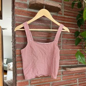 Cute little red checked tank